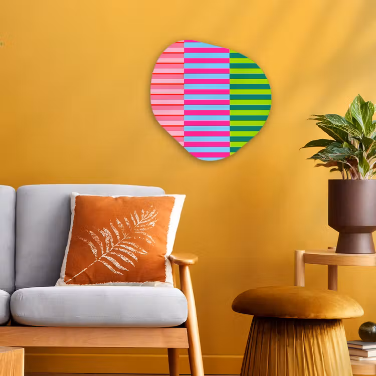 Organisch schilderij - Forex - Patroon - Strepen - Modern - Abstract - Kleurrijk — 3
