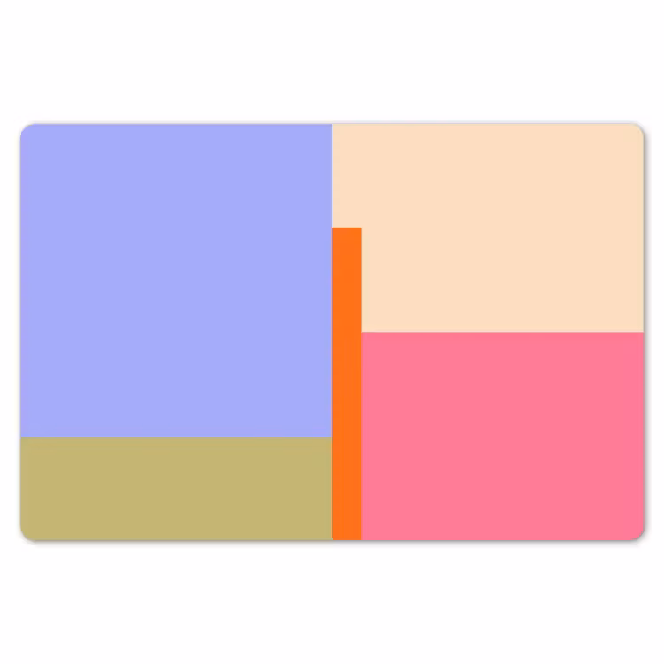 Placemat - 6 stuks - Abstract - Geometrie - Kunst - Modern - Kleurrijk — 7