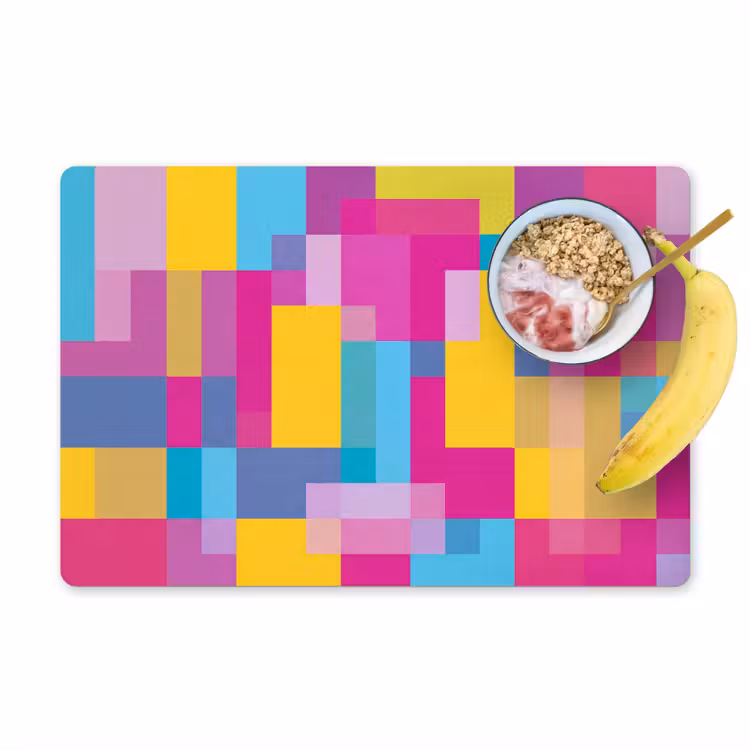Placemat - 6 stuks - Abstract - Geometrisch - Kunst - Kleurrijk - Modern — 1