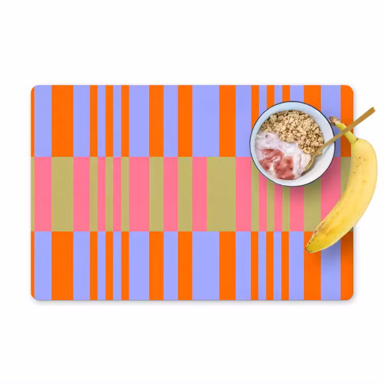 Placemat - 6 stuks - Abstract - Patroon - Geometrisch - Kleurrijk - Modern — 1