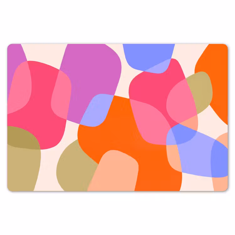 Placemat - 6 stuks - Abstract - Vormen - Modern - Kleurrijk — 7