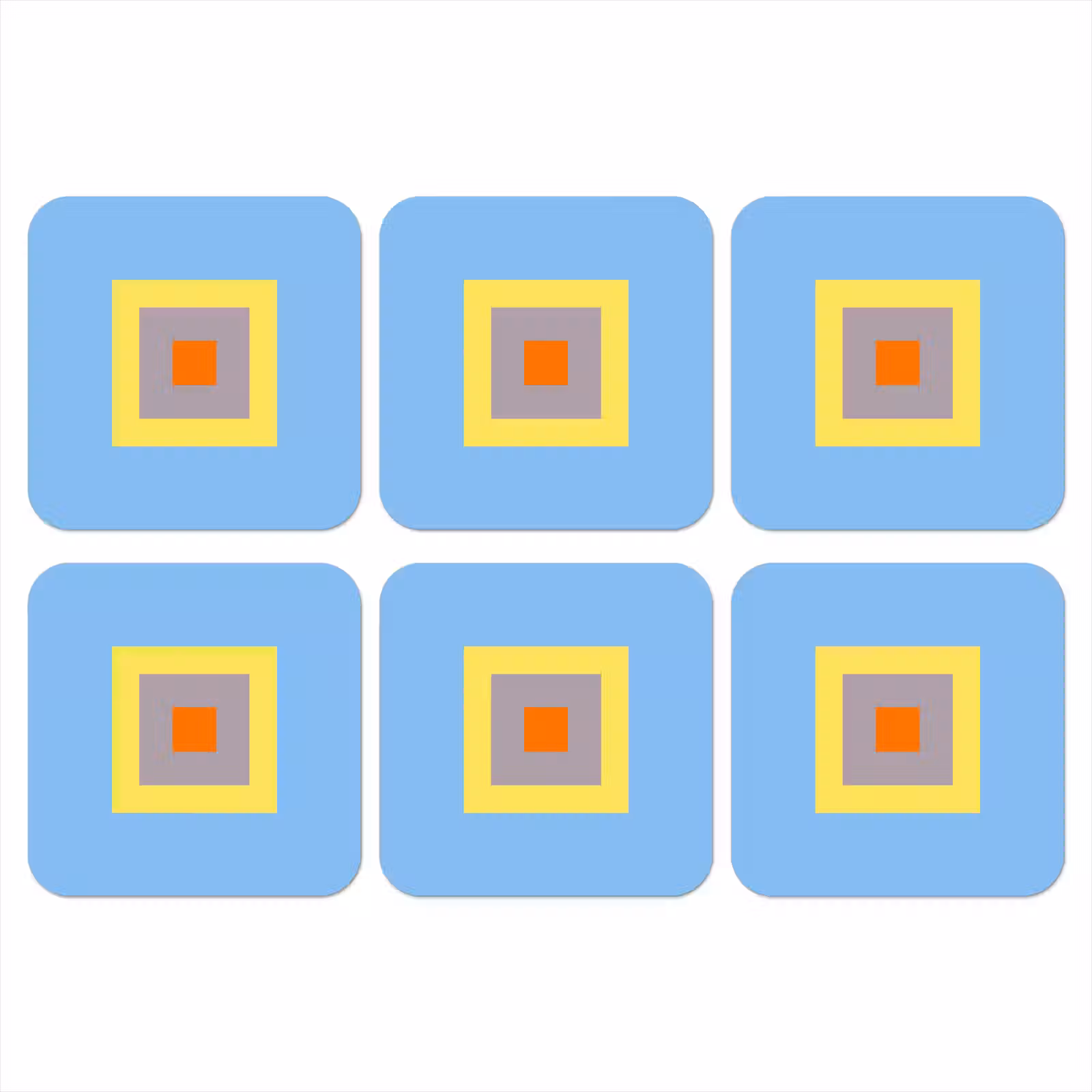 Onderzetter​ - Abstract - Geometrisch - Kleurrijk - Modern - Vormen — 1