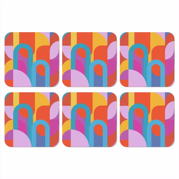 Onderzetter​ - Abstract - Geometrie - Kleurrijk - Modern - Kunst — 1