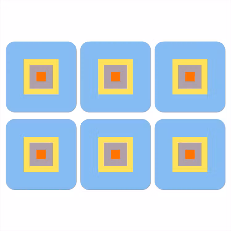 Onderzetter​ - Abstract - Geometrisch - Kleurrijk - Modern - Vormen — 1