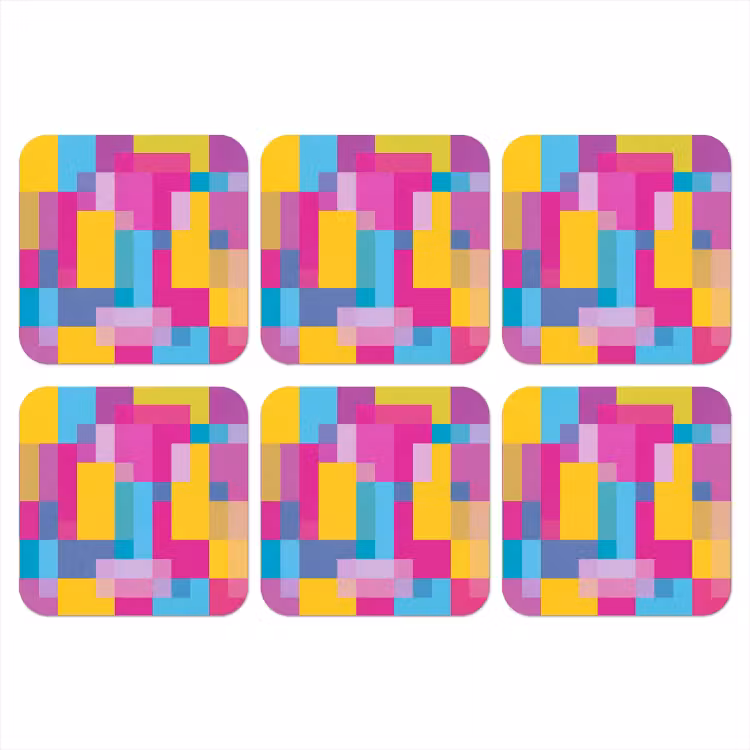 Onderzetter​ - Abstract - Geometrisch - Kunst - Kleurrijk - Modern — 1