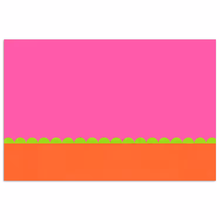 Poster - Abstract - Geometrisch - Kleurblokken - Roze - Oranje — 1