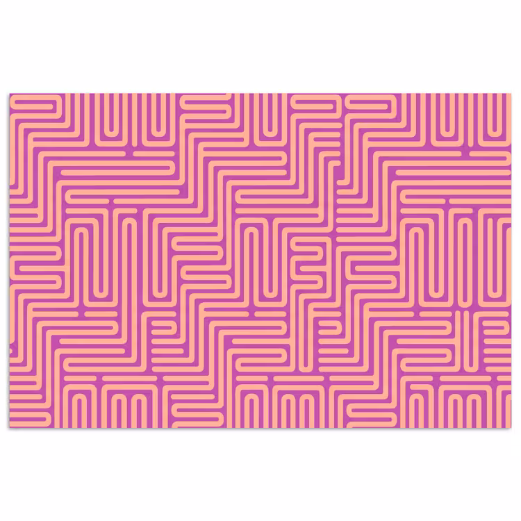 Poster - Patroon - Lijnen - Abstract - Modern - Paars — 1