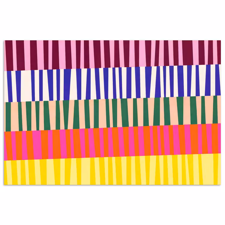 Poster - Patroon - Strepen - Abstract - Modern - Kleurrijk — 1