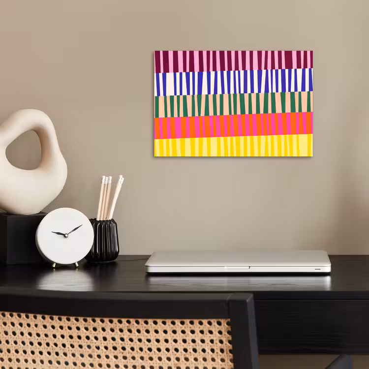 Poster - Patroon - Strepen - Abstract - Modern - Kleurrijk — 2