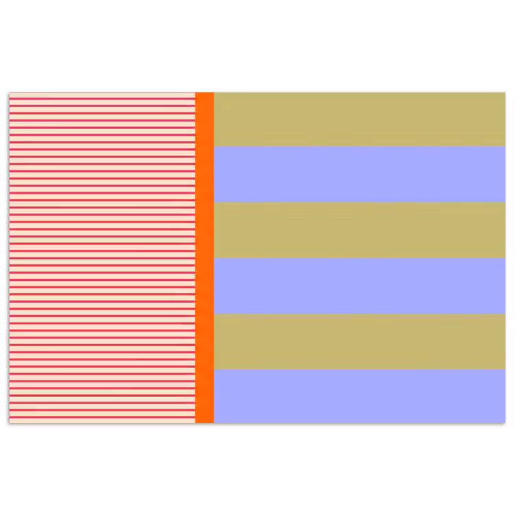 Poster - Abstract - Geometrie - Strepen - Blokken - Rood — 1