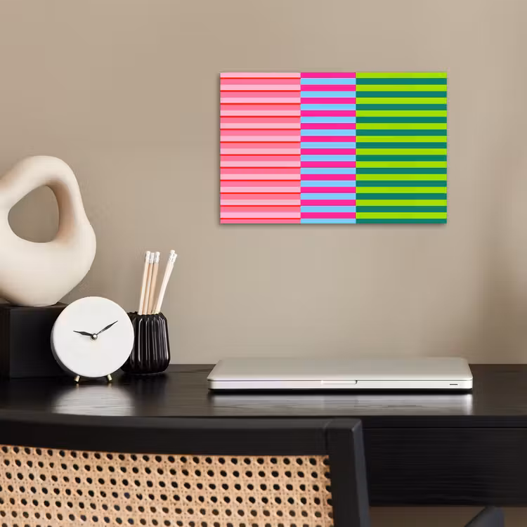 Poster - Patroon - Strepen - Modern - Abstract - Kleurrijk — 2