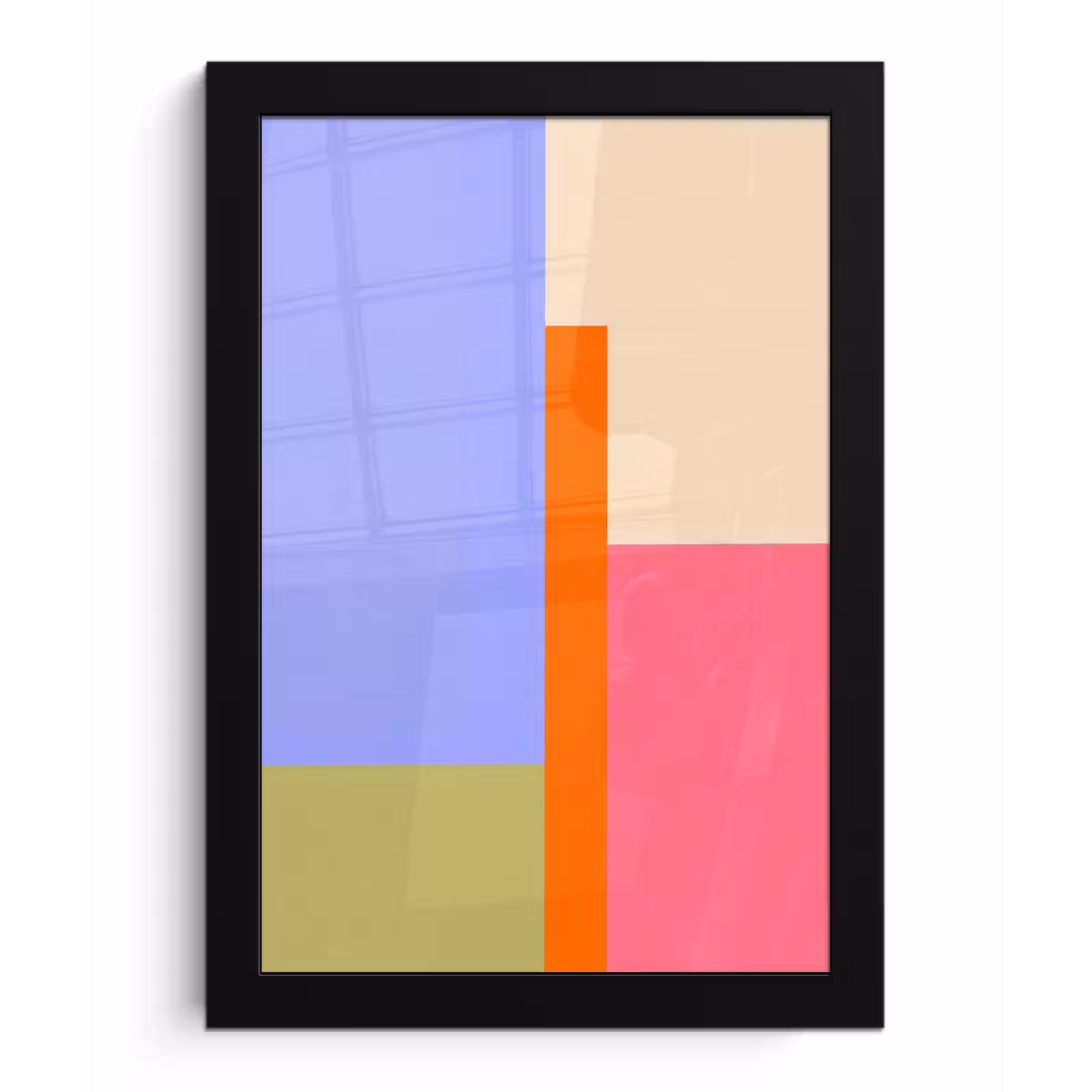 Poster met lijst - Abstract - Geometrie - Kunst - Modern - Kleurrijk — 1
