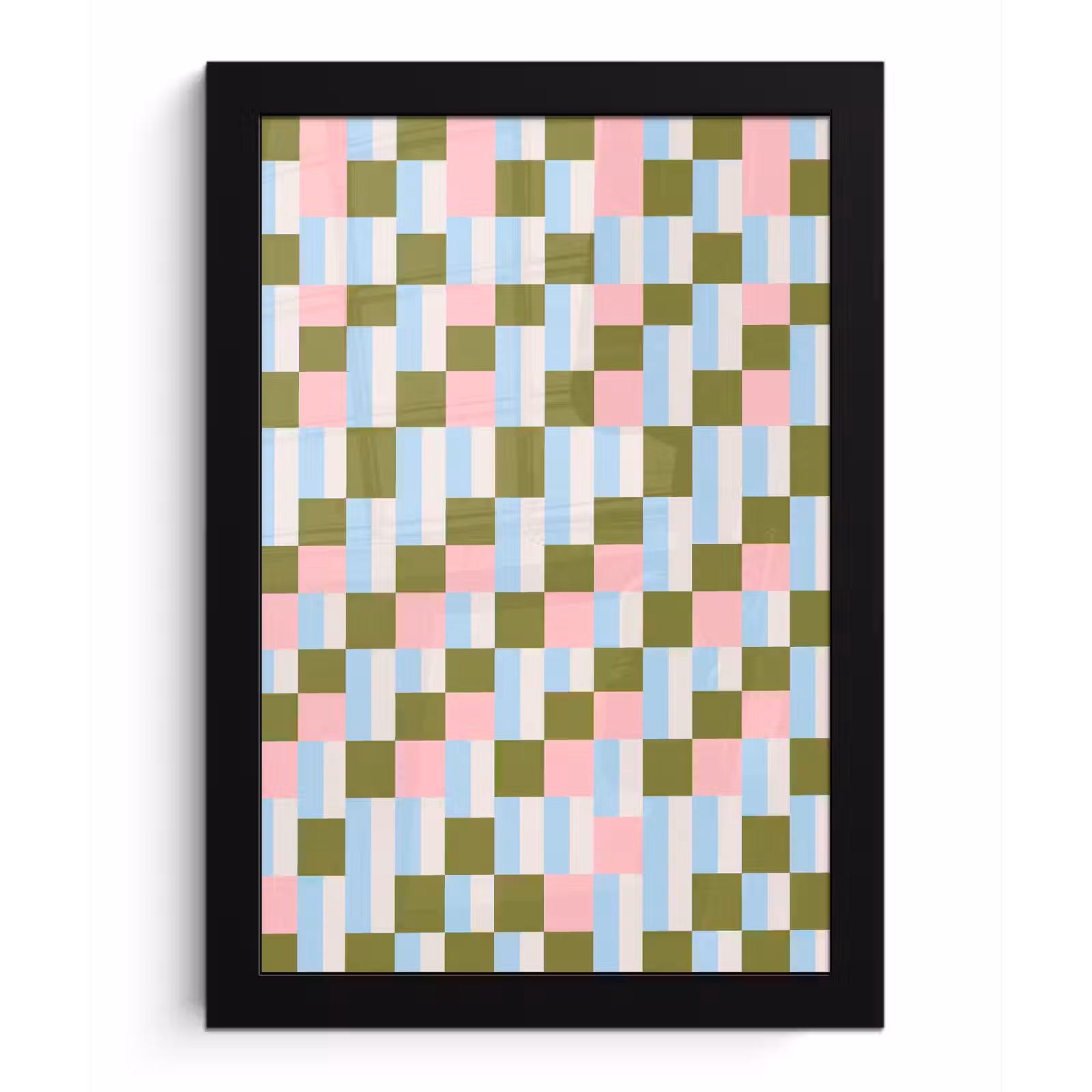 Poster met lijst - Patroon - Geometrisch - Abstract - Kleurrijk - Modern — 1