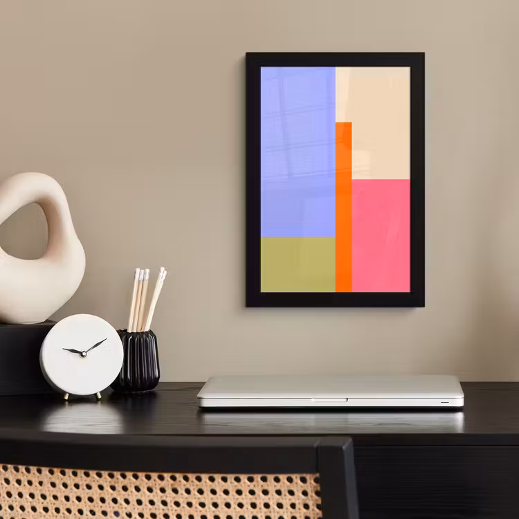 Poster met lijst - Abstract - Geometrie - Kunst - Modern - Kleurrijk — 2