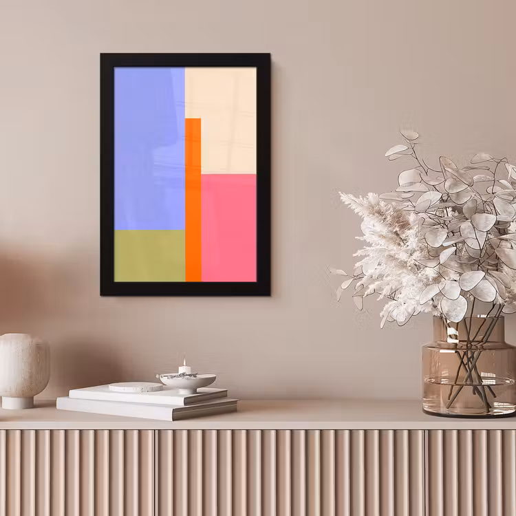 Poster met lijst - Abstract - Geometrie - Kunst - Modern - Kleurrijk — 5