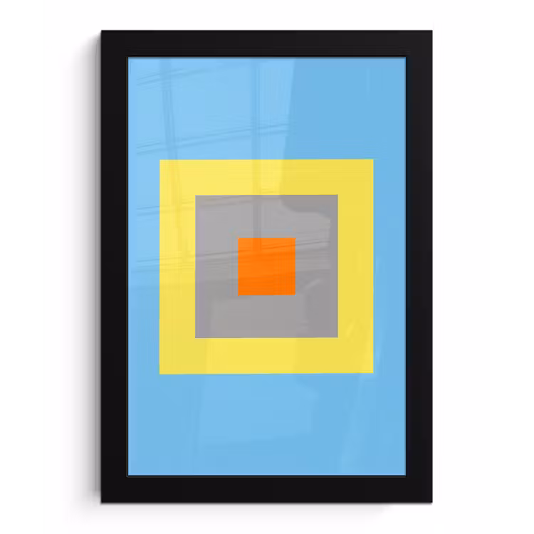 Poster met lijst - Abstract - Geometrisch - Kleurrijk - Modern - Vormen — 1
