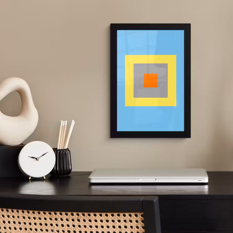 Poster met lijst - Abstract - Geometrisch - Kleurrijk - Modern - Vormen — 2