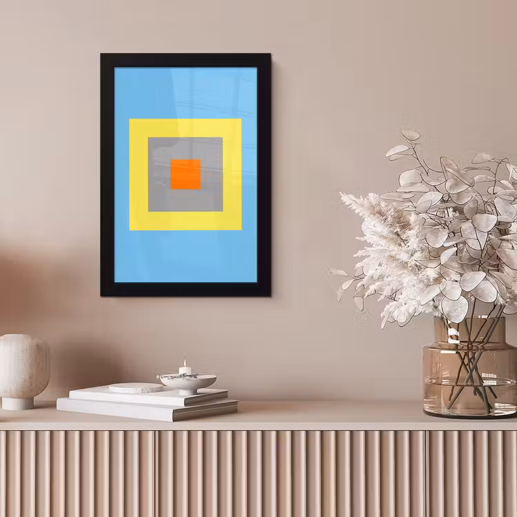 Poster met lijst - Abstract - Geometrisch - Kleurrijk - Modern - Vormen — 5