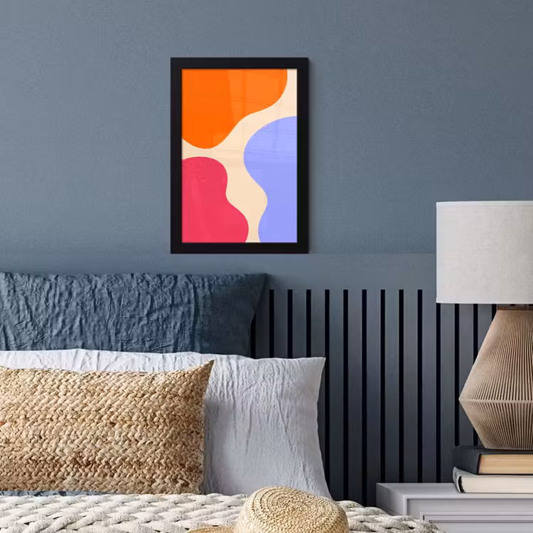 Poster met lijst - Abstract - Organische vormen - Design - Modern - Kleurrijk — 3