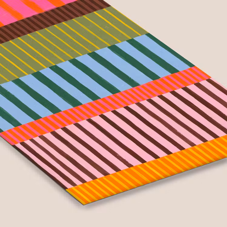Poster met lijst - Abstract - Strepen - Modern - Kleurrijk - Kunst — 7