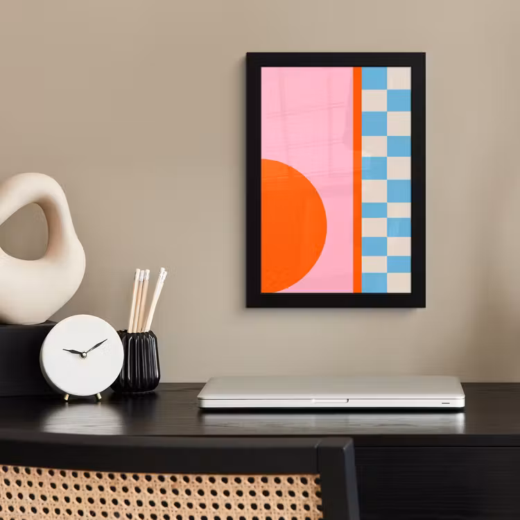 Poster met lijst - Abstract - Vormen - Geometrisch - Modern - Kleurrijk — 2