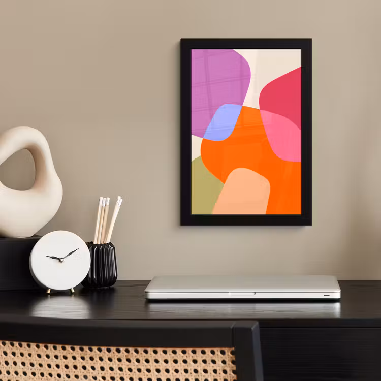 Poster met lijst - Abstract - Vormen - Modern - Kleurrijk — 2