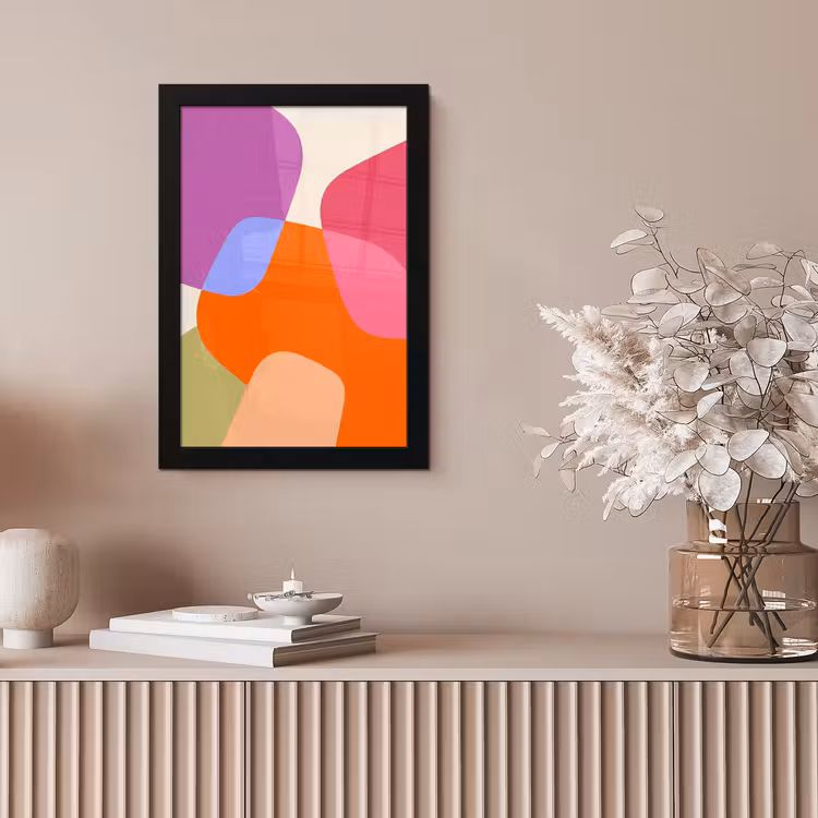 Poster met lijst - Abstract - Vormen - Modern - Kleurrijk — 5