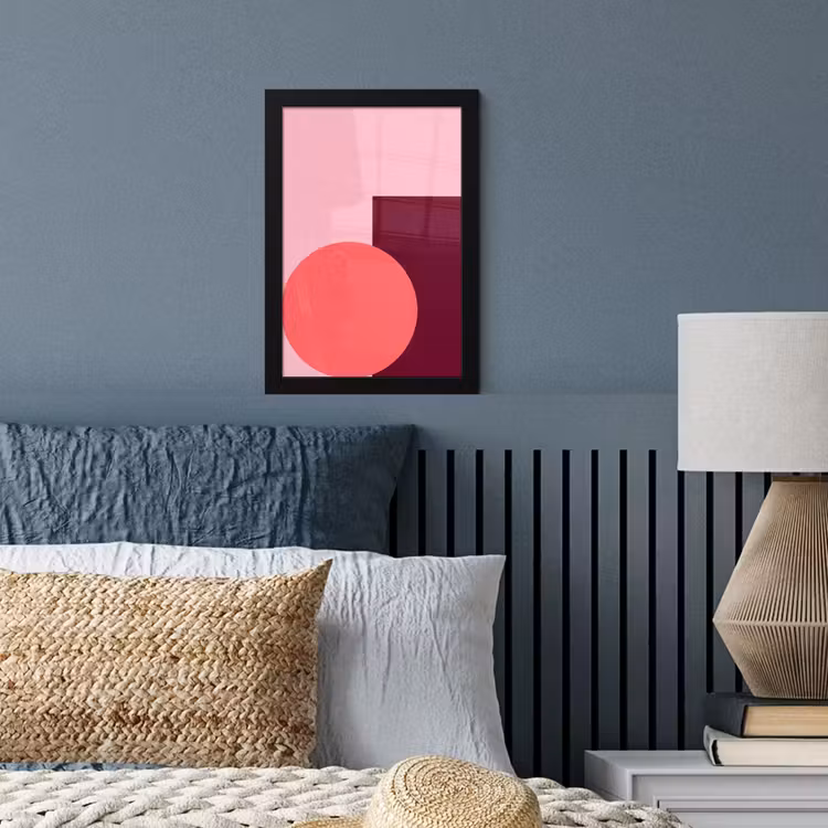 Poster met lijst - Abstract - Vormen - Roze - Modern - Design — 3