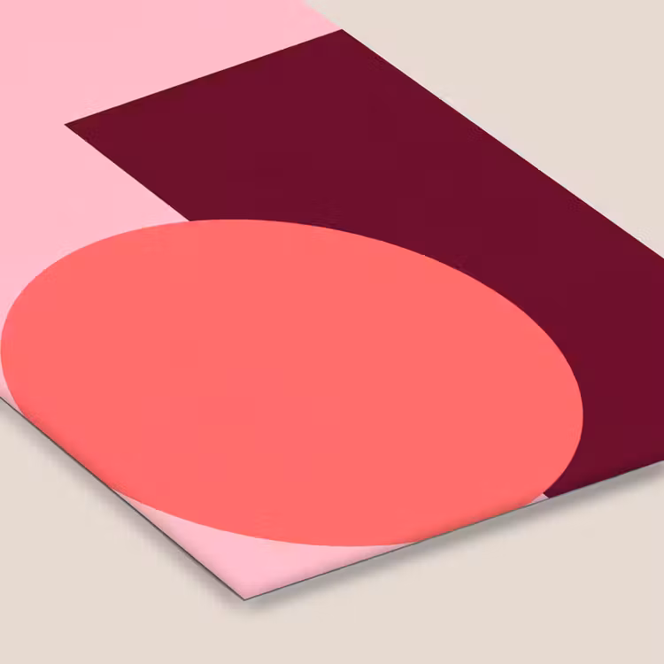 Poster met lijst - Abstract - Vormen - Roze - Modern - Design — 7