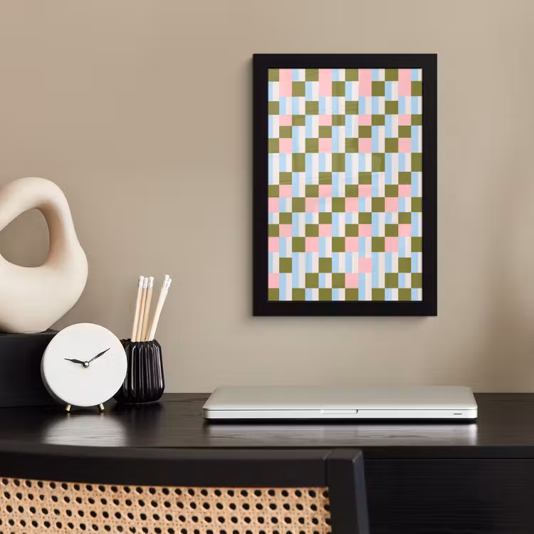 Poster met lijst - Patroon - Geometrisch - Abstract - Kleurrijk - Modern — 2
