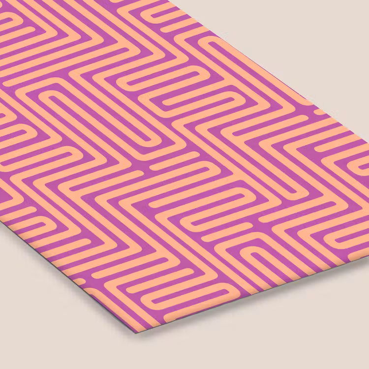 Poster met lijst - Patroon - Lijnen - Abstract - Modern - Paars — 7