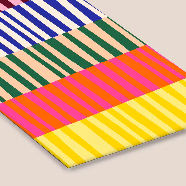 Poster met lijst - Patroon - Strepen - Abstract - Modern - Kleurrijk — 7