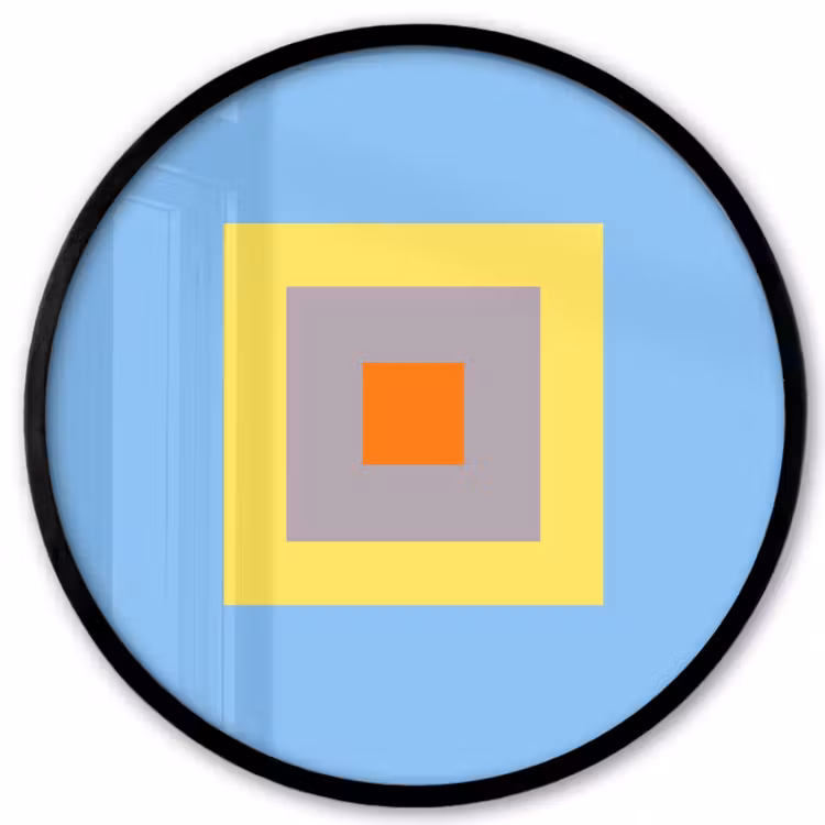 Ronde fotolijst - Abstract - Geometrisch - Kleurrijk - Modern - Vormen — 1