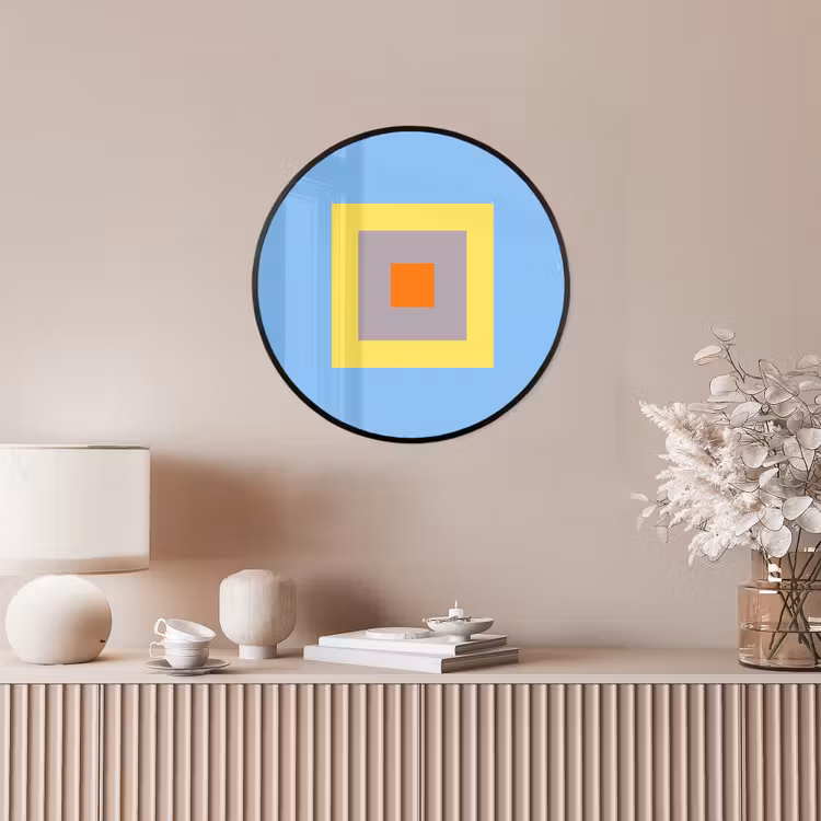 Ronde fotolijst - Abstract - Geometrisch - Kleurrijk - Modern - Vormen — 5
