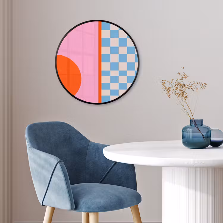 Ronde fotolijst - Abstract - Vormen - Geometrisch - Modern - Kleurrijk — 4