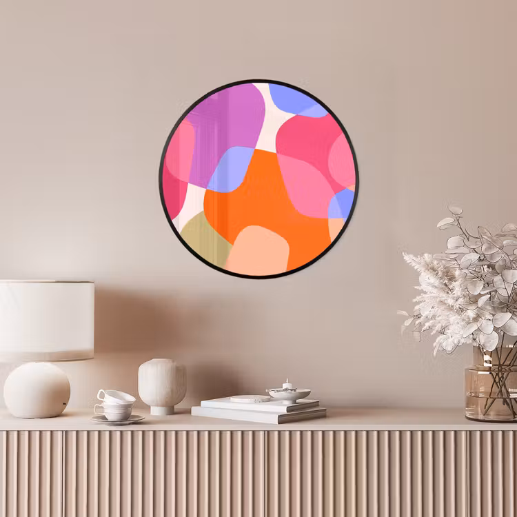 Ronde fotolijst - Abstract - Vormen - Modern - Kleurrijk — 5