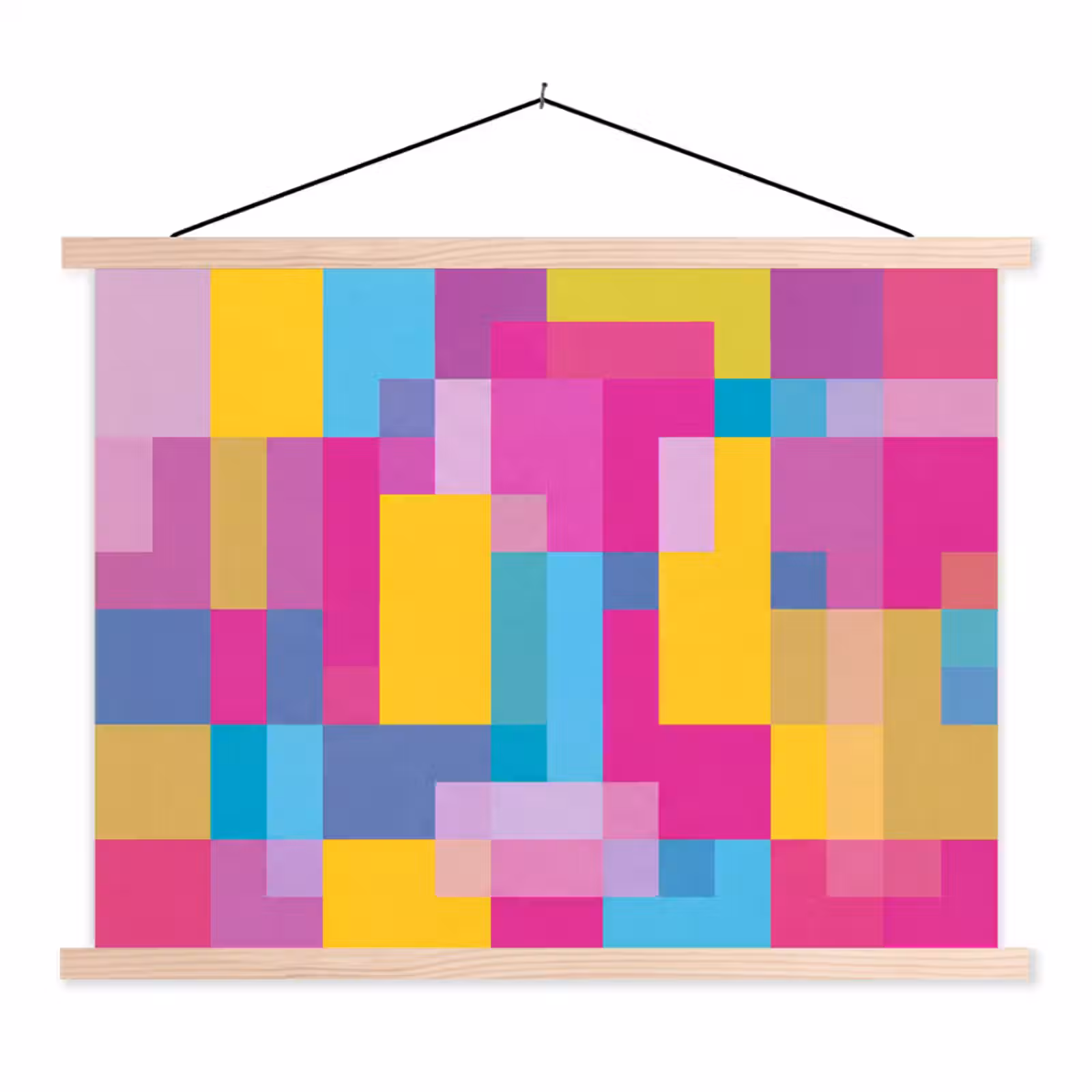 Schoolplaat - Abstract - Geometrisch - Kunst - Kleurrijk - Modern — 1