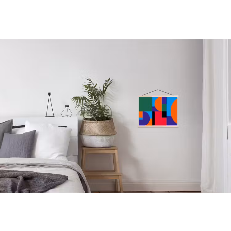 Schoolplaat - Geometrisch - Abstract - Vormen - Kleurrijk - Modern — 2