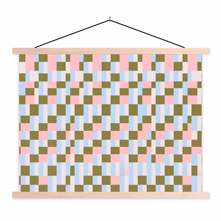 Schoolplaat - Patroon - Geometrisch - Abstract - Kleurrijk - Modern — 1