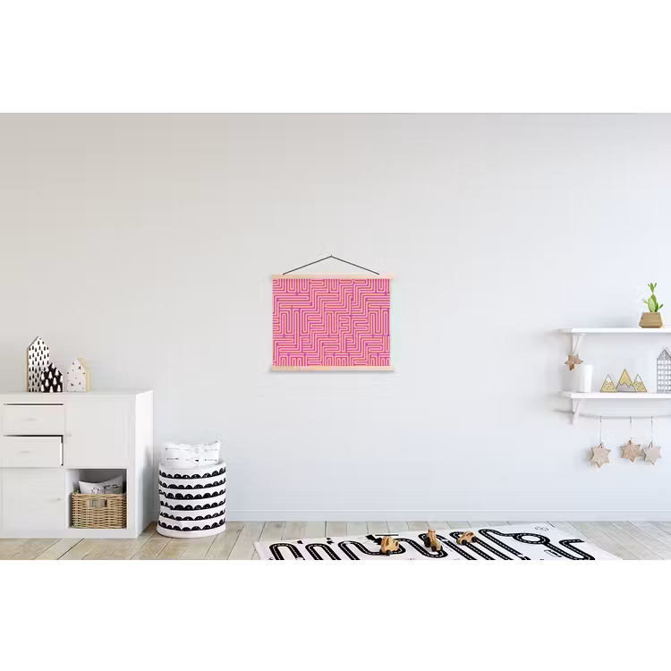 Schoolplaat - Patroon - Lijnen - Abstract - Modern - Paars — 3