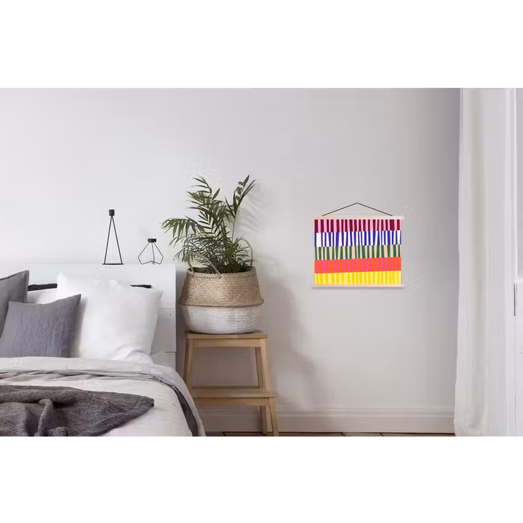 Schoolplaat - Patroon - Strepen - Abstract - Modern - Kleurrijk — 2