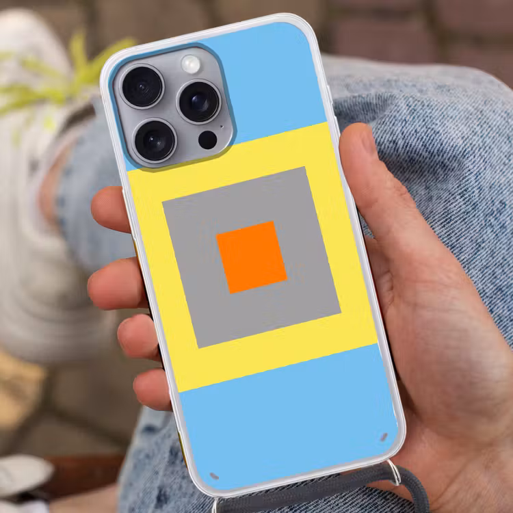 Telefoonhoesje met koord - Abstract - Geometrisch - Kleurrijk - Modern - Vormen — 2