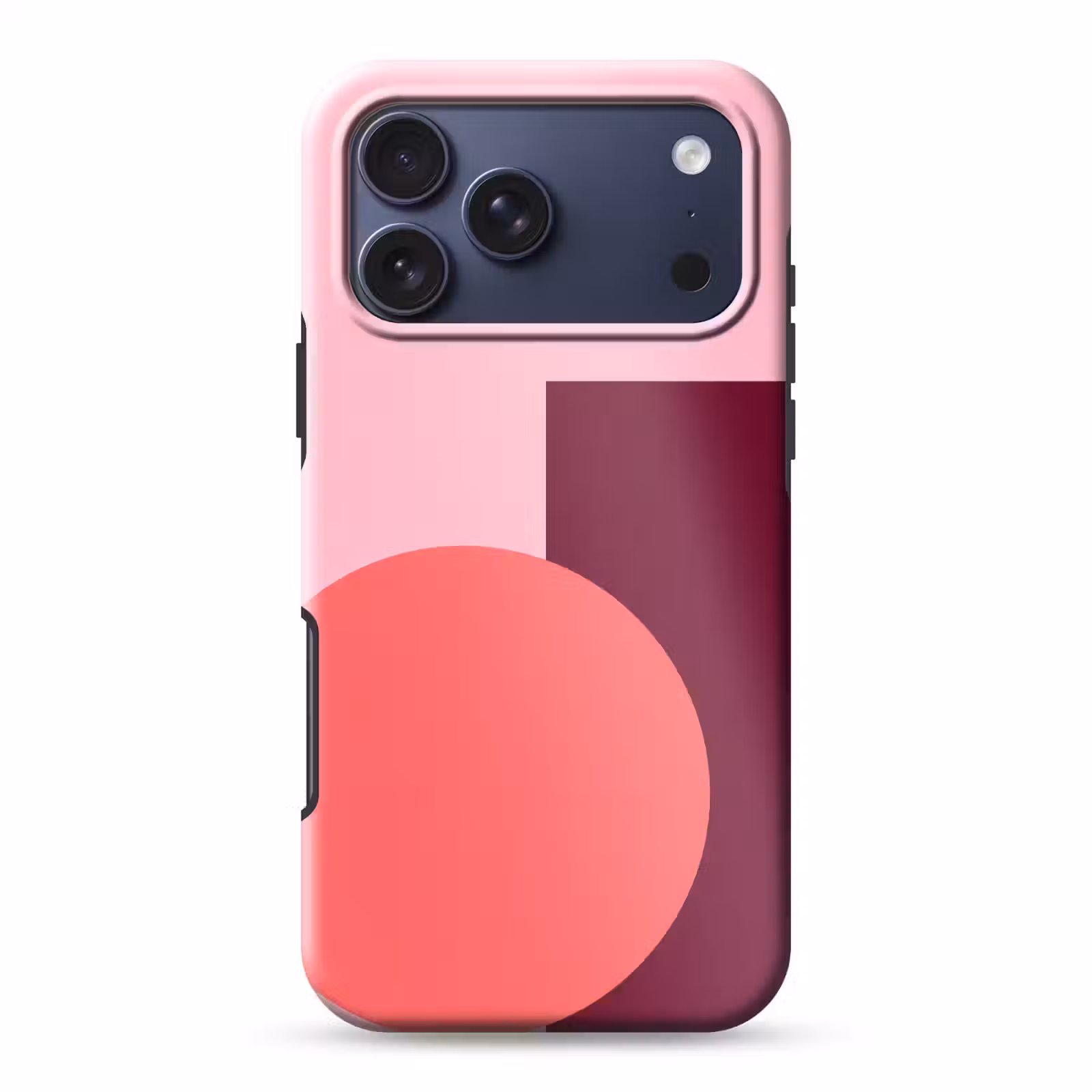 Telefoonhoesje Toughcase - Abstract - Vormen - Roze - Modern - Design — 1