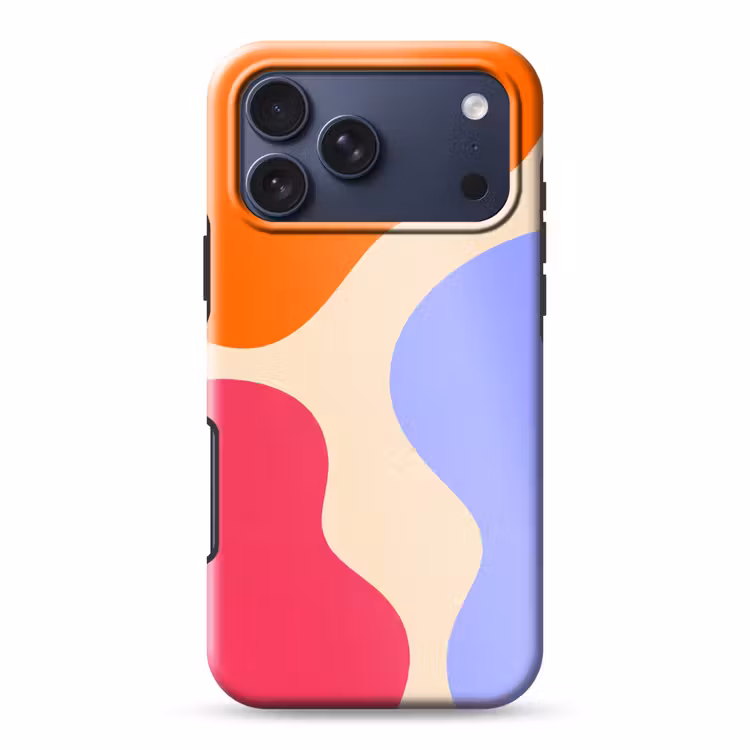 Telefoonhoesje Toughcase - Abstract - Organische vormen - Design - Modern - Kleurrijk — 1