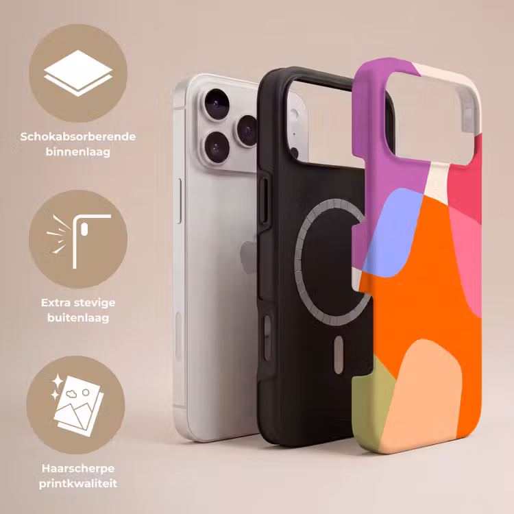 Telefoonhoesje Toughcase - Abstract - Vormen - Modern - Kleurrijk — 3