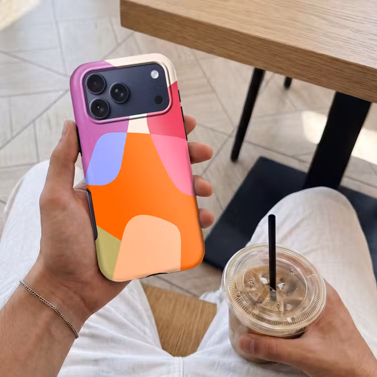 Telefoonhoesje Toughcase - Abstract - Vormen - Modern - Kleurrijk — 4