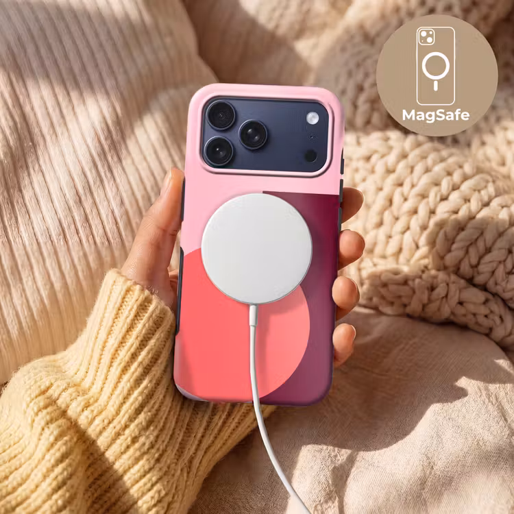 Telefoonhoesje Toughcase - Abstract - Vormen - Roze - Modern - Design — 8