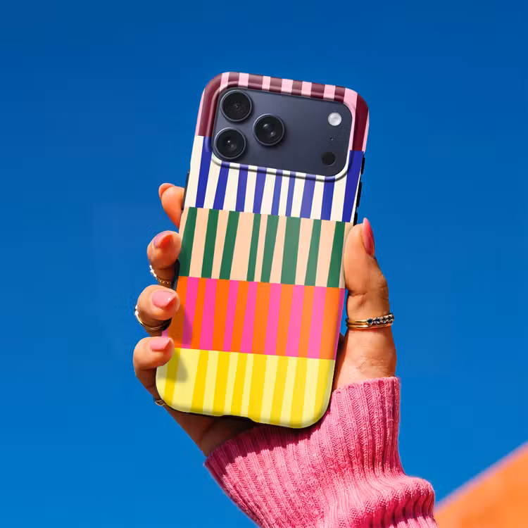 Telefoonhoesje Toughcase - Patroon - Strepen - Abstract - Modern - Kleurrijk — 2
