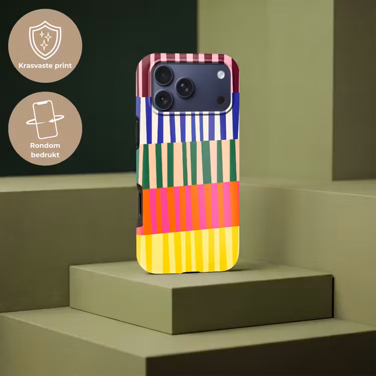 Telefoonhoesje Toughcase - Patroon - Strepen - Abstract - Modern - Kleurrijk — 7