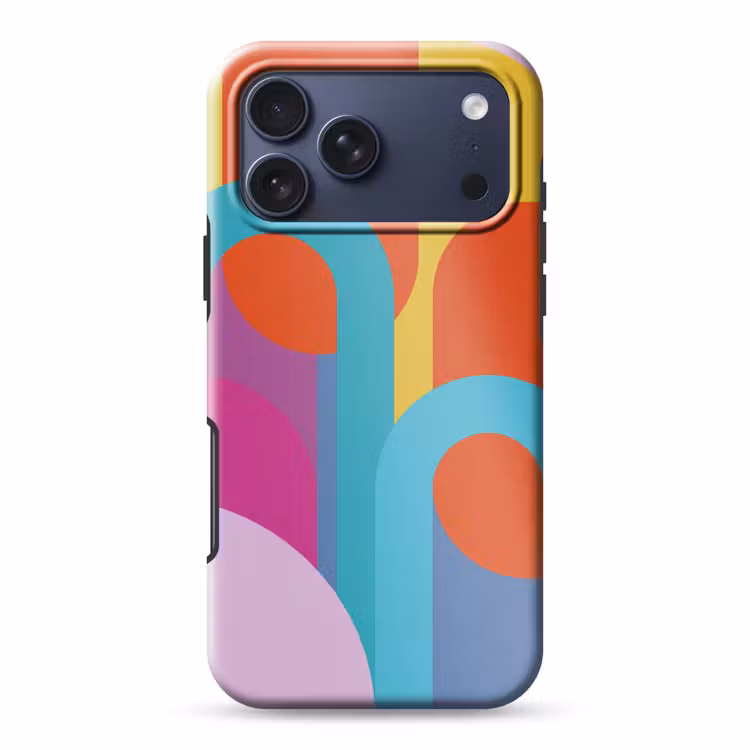 Telefoonhoesje Toughcase - Abstract - Geometrie - Kleurrijk - Modern - Kunst — 1